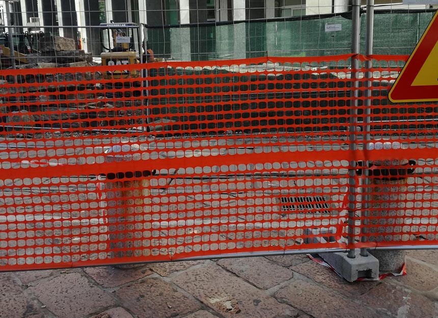 Gradbiščna mreža TENAX AREA CANTIERE oranžna 1,80m x 50m