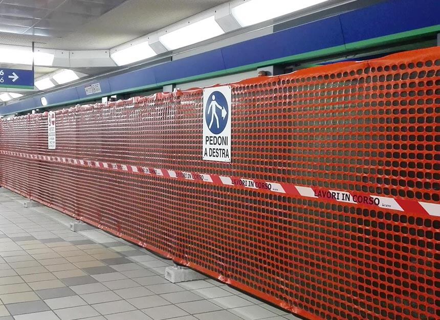 Gradbiščna mreža TENAX AREA CANTIERE oranžna 1,80m x 50m