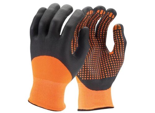 Najlonske delovne rokavice z mikro pikami iz nitrilne pene