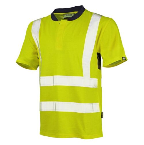 Izredno vidna majica s kratkimi rokavi - rumena