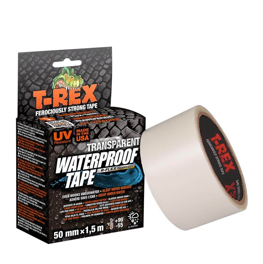 T-REX vodotesni lepilni trak za popravila - prozorni