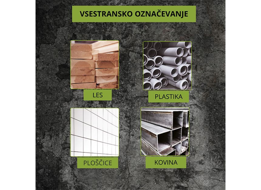 TRACER PRO kovinski globinski označevalni svinčnik in nadomestne mince v zaščitnem tulcu